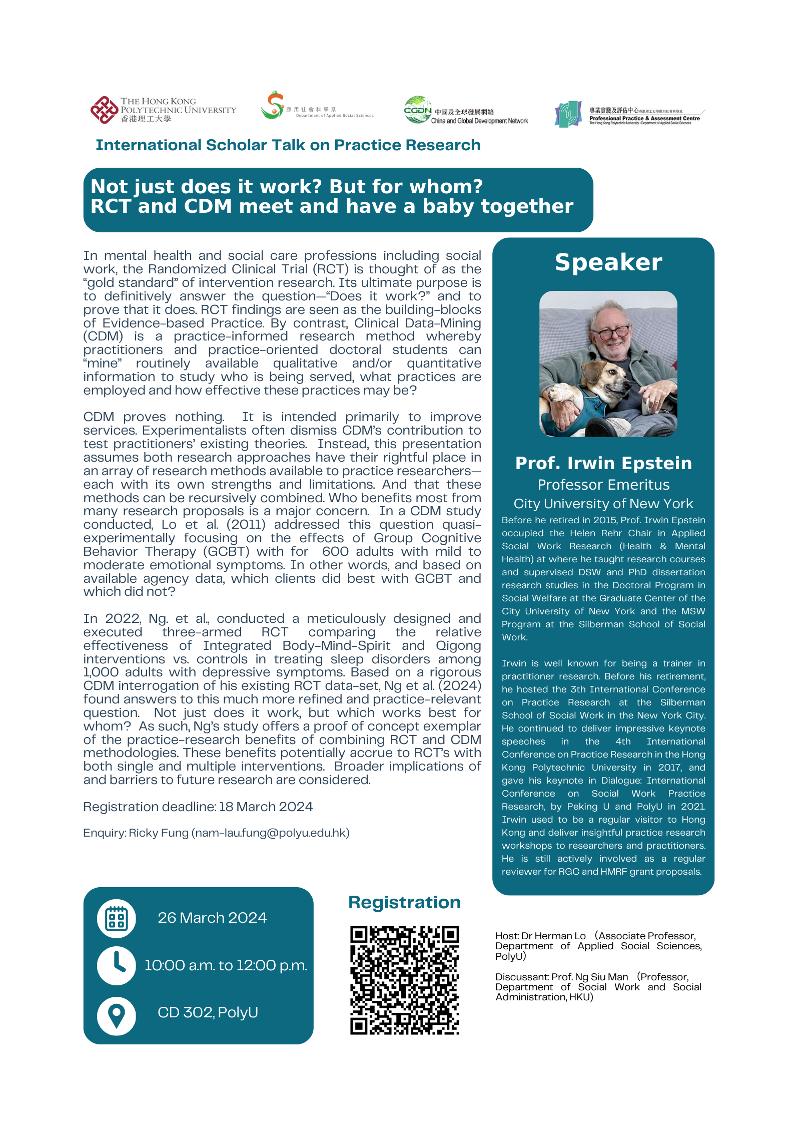 20240326Prof Irwin Epstein talks poster 26 March 2024